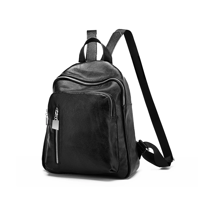 QIJI Brand Backpack Genuine Leather For Women School Student Teenage Girl Escolar Bolsa Mochila Rucksack | Багаж и сумки