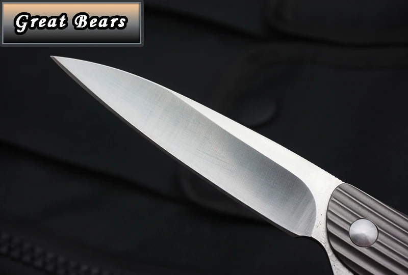 Great Bears Silver Fox Flipper Tactical Knife D2 Blade Folding EDC Gift Knives Outdoor Pocket Camping Tools Survival | Инструменты