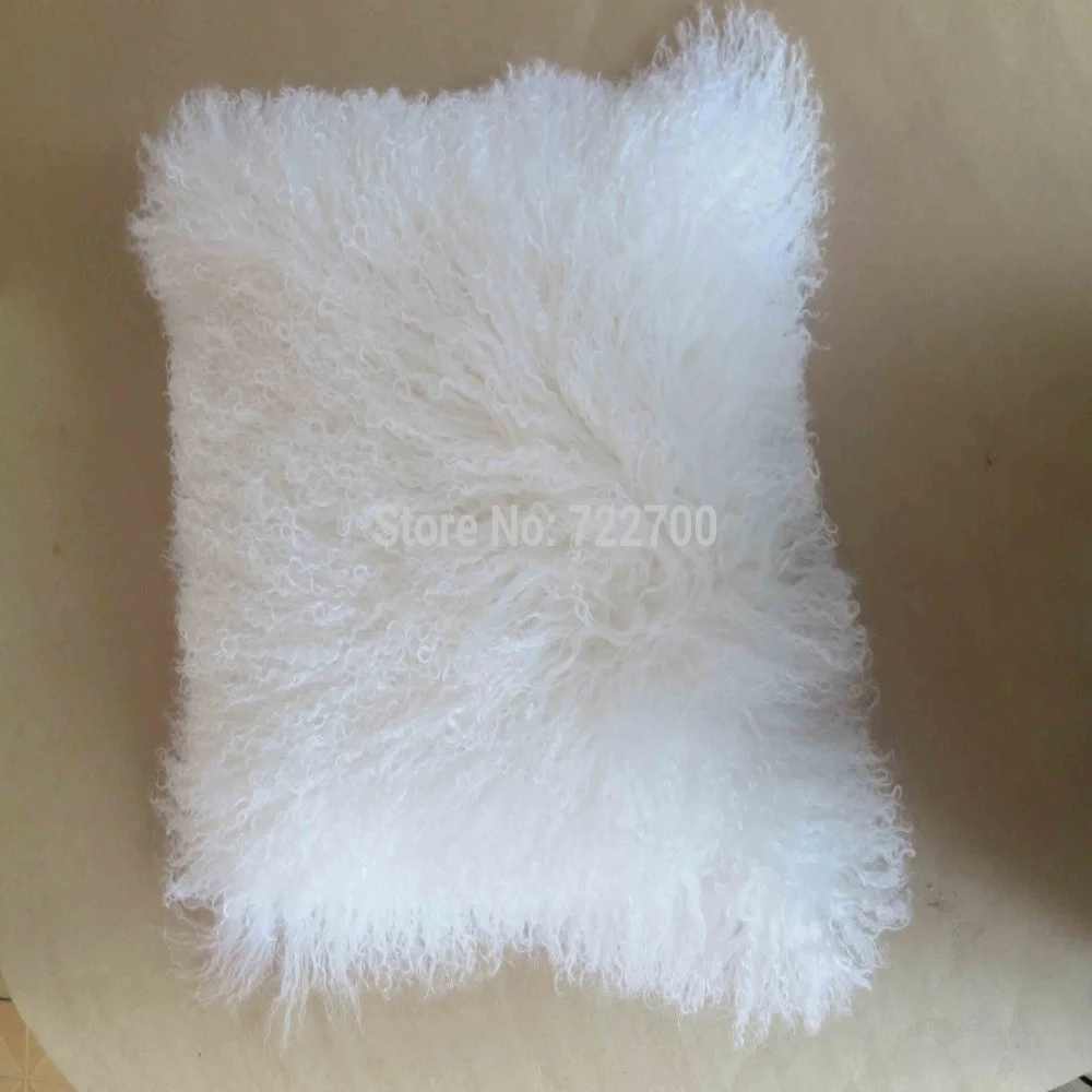 Наволочка из натурального белого тибетского меха ягненка наволочки
