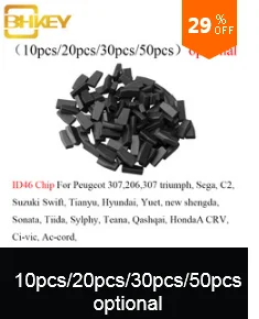 BHKEY 10X 20X 30X 50X транспондерный чип ID46 PCF7936 для Honda hyundai Kia Mitsubishi Nissan Citroen peugeot