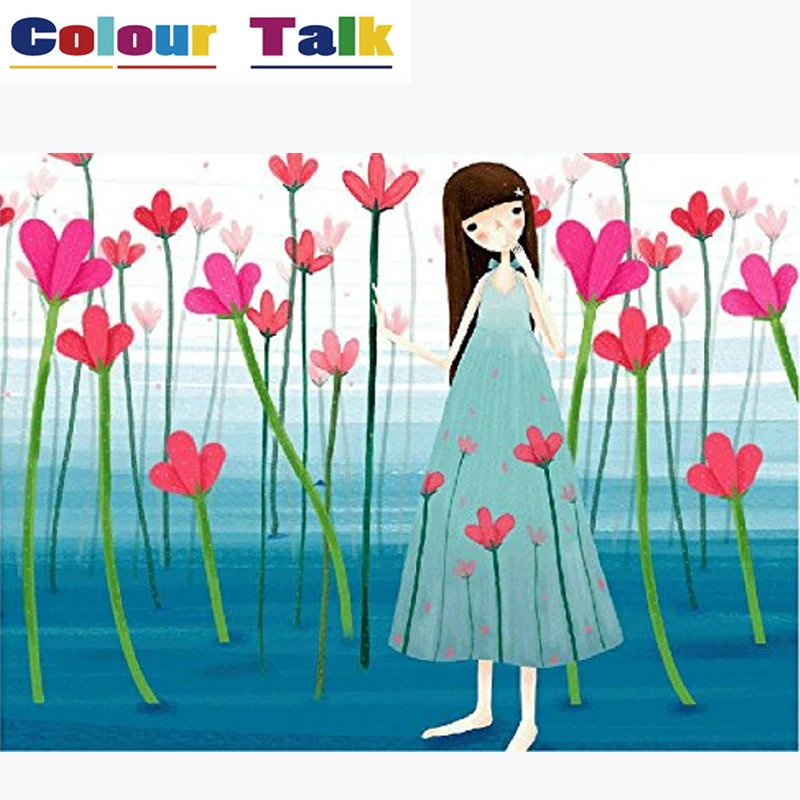 Paintng холст с каллиграфией окраска по номерам живопись DIY обрамленные фотографии