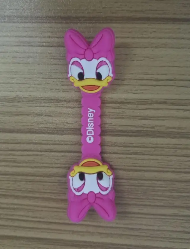 Daisy duck Dehyaton мультфильм Кабельный органайзер моталки протектор провода шнур управление держатель чехол для наушников iPhone Sansung MP3 USB - Цвет: Daisy duck