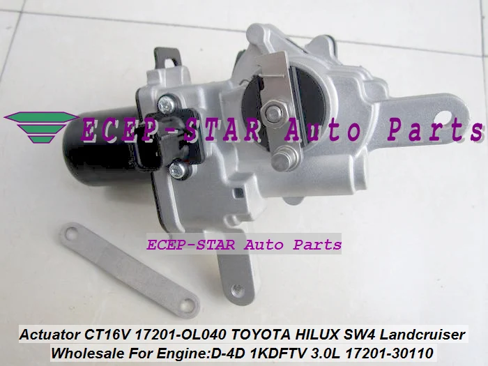 Турбо привод CT16V 17201 30110 0L040 OL040 для Toyota Fortuner Hilux Land Cruiser 3.0D 1KD FTV 171HP|Воздухозаборники|