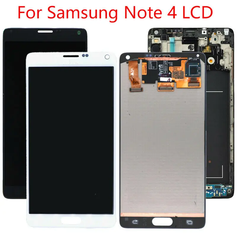 Note 4 ЖК дисплей для samsung Galaxy N910 lcd N910A N910V дигитайзер сенсорный экран белый или