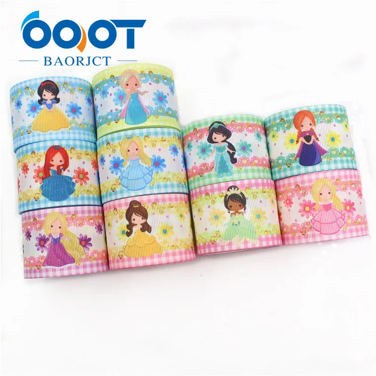 10 each one yards OOOT BAORJCT I-19518-1264, 38 мм 10 ярдов мультфильм термотрансферные печатные корсажные ленты, ленты ремесла, лук кепки DIY аксессуары - Цвет: 10 each one yards