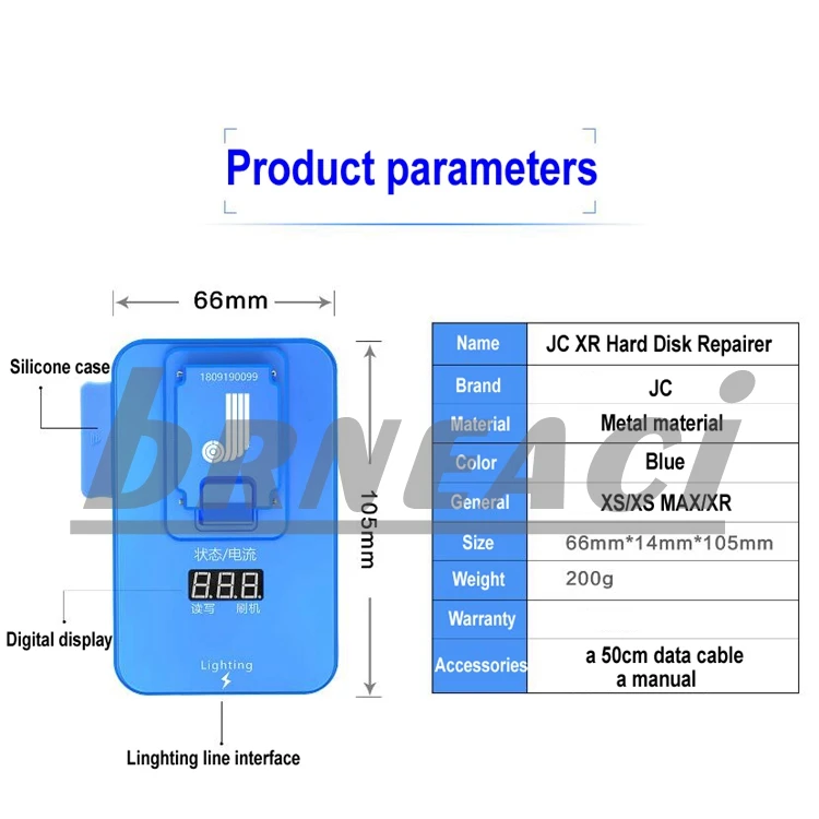 Brneaci JC Pro1000s PCIE NAND Программист JC XR XS устройство для ремонта жесткого диска инструмент для ремонта ошибок XS XSmax Обновление памяти для iPhone