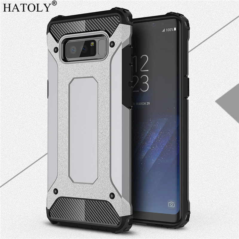 for cover samsung galaxy note 8 case anti knock rugged armor hard case for samsung note8 silicone rubber phone bumper cover n950 free global shipping