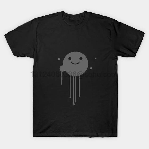 Мужская футболка с коротким рукавом Happy drip Nerd круглым вырезом Женская