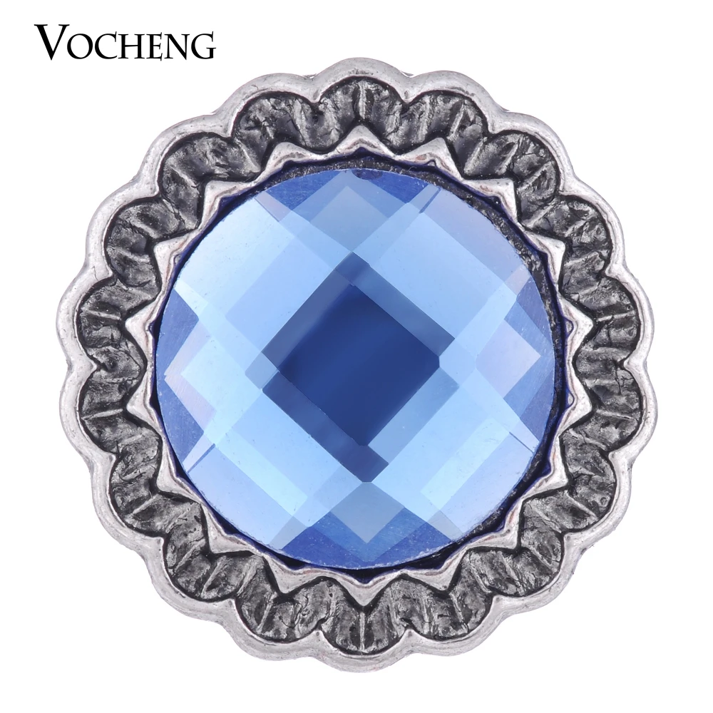 

10PCS/Lot Wholesale Vocheng Ginger Snap 3 Colors Rhinestone 18mm Vintage Jewelry Vn-1026*10