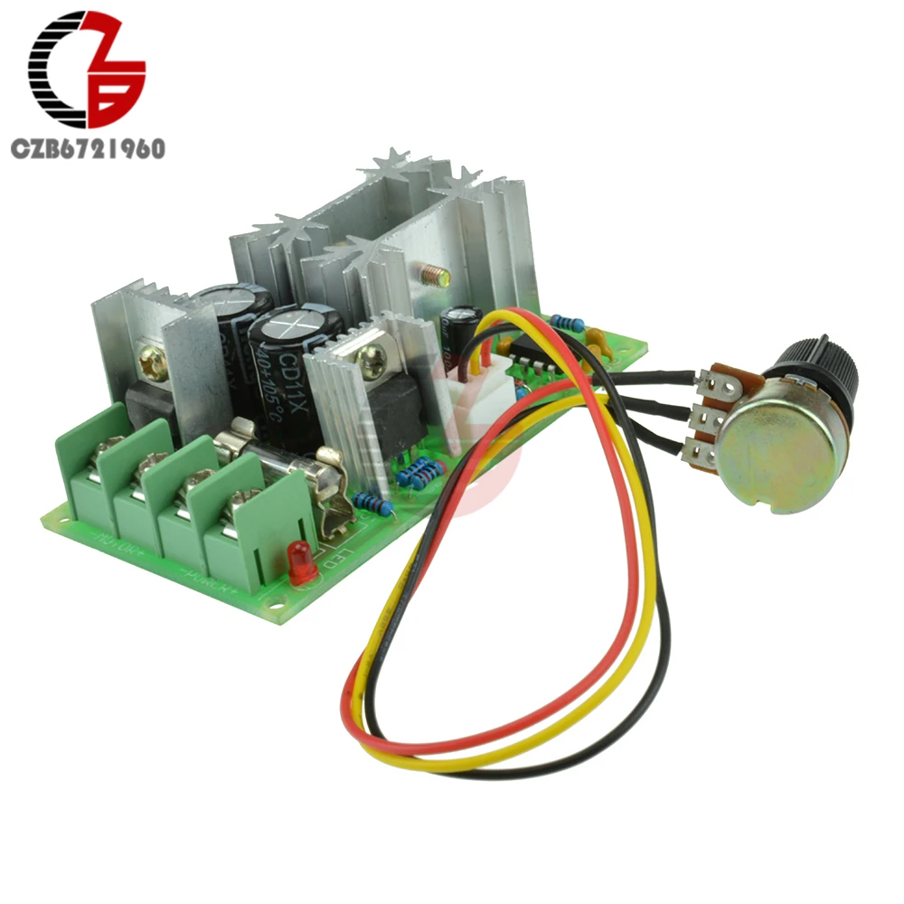 1200W 20A Напряжение регулятор ШИМ контроллер скорости двигателя постоянного тока DC