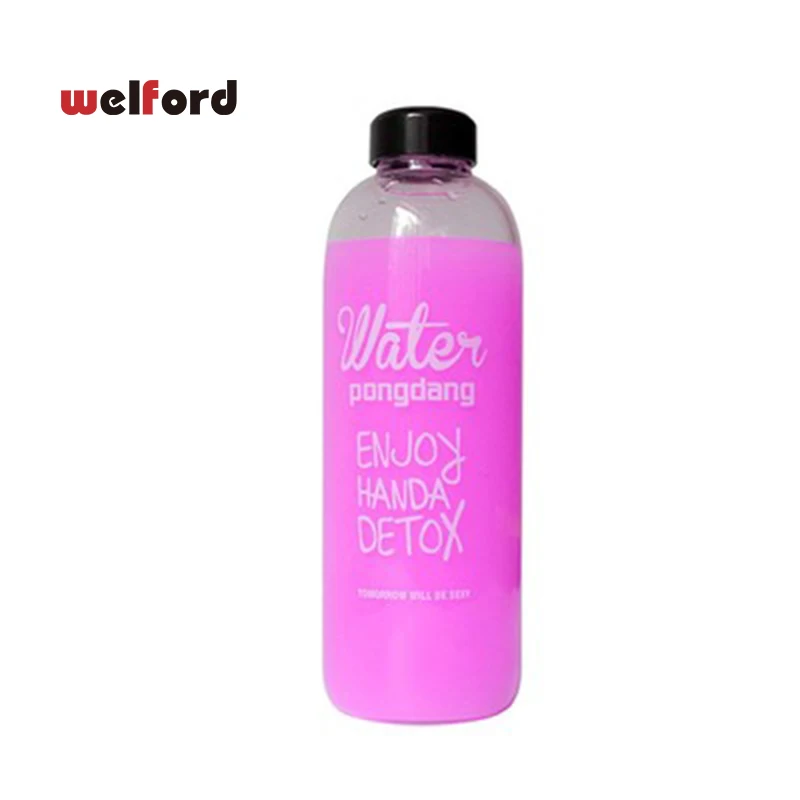 1Л популярная Модная креативная бутылка для воды большая емкость портативная