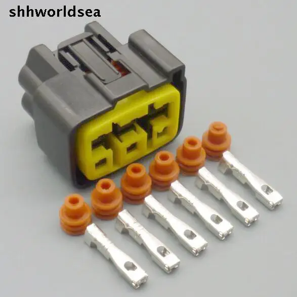

shhworldsea 5/30/100sets 2.3mm 6P kit electrical Motorcycle connector
