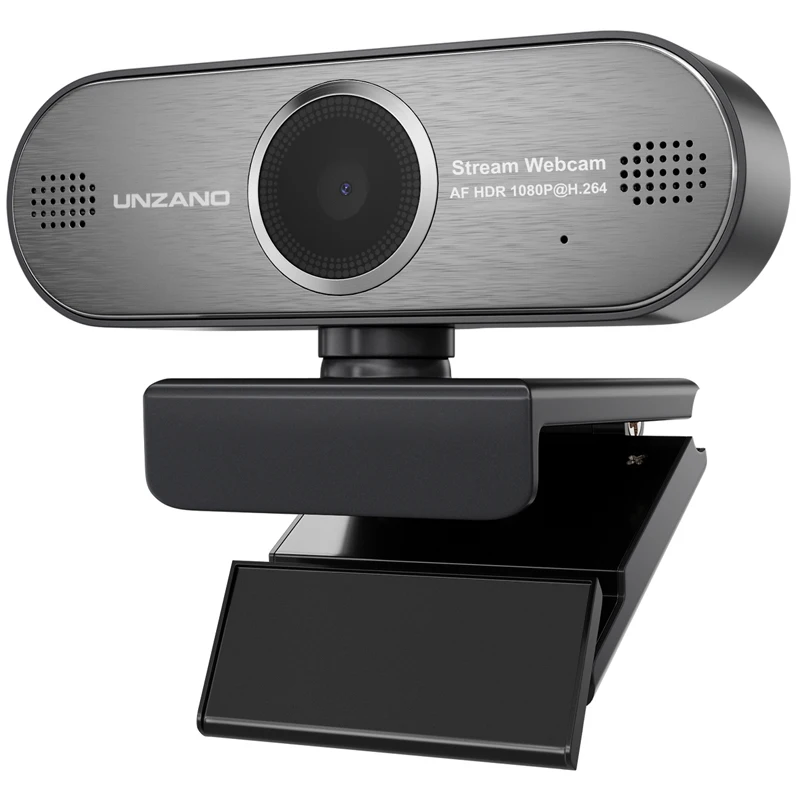 Unzano Pro поток веб камера 1080 P HD для Skype YouTube с автофокусом игры потоковая связь HDR