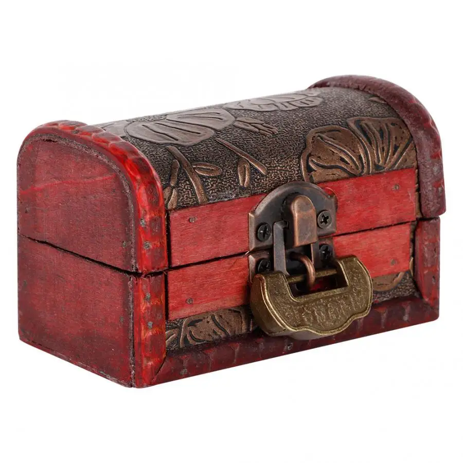 Ретро портативный ящик для хранения ювелирных изделий ожерелье серьги браслет