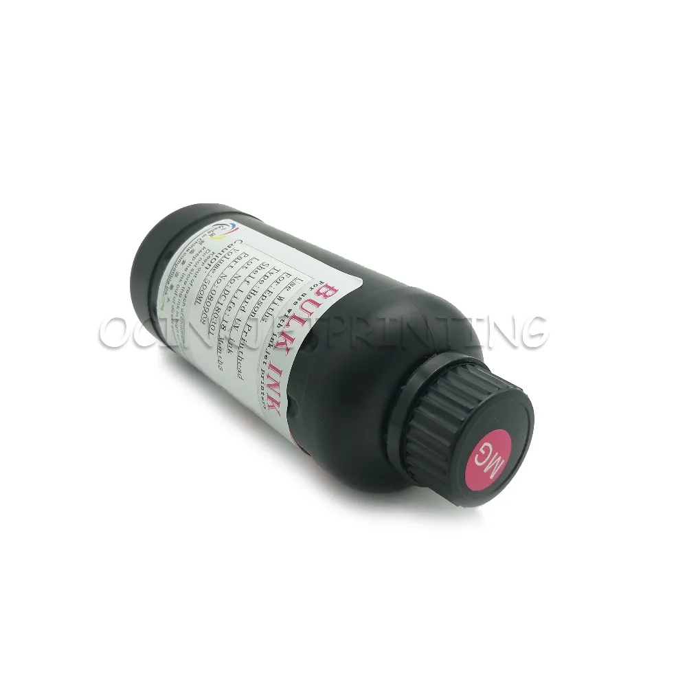 Ocinkjet 1000 мл Светодиодный УФ чернила для Epson 1390 1400 1410 1430 L800 L1800 для DX3 DX4 DX5 DX6 DX7 окружающей среде, печатные головки подходят для твердых и мягких Материал
