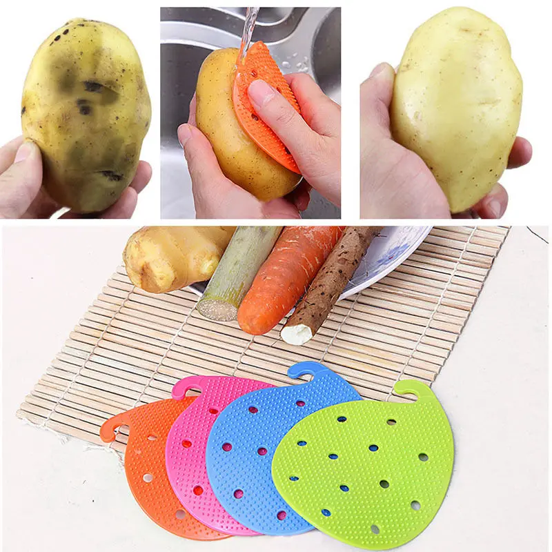 Горячая многофункциональная Изолированная Вегетарианская скребок для овощей
