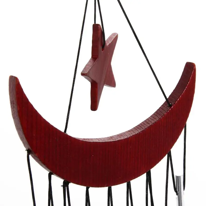 Деревянные медные трубки для украшения сада и дома колокольчики с серебристым