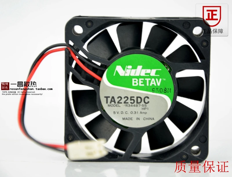 Охлаждающий вентилятор NIDEC TA225DC R34487-55 6015 DC 5V 0.31A охлаждающий 60x60x15 мм | Компьютеры и