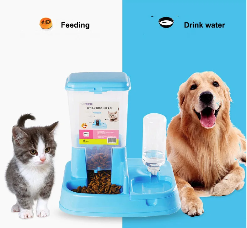 High Capacity Automatic Water Dispenser Feeder Cat Food Bowl Dog Double Bowl Best Selling Pet Supplies