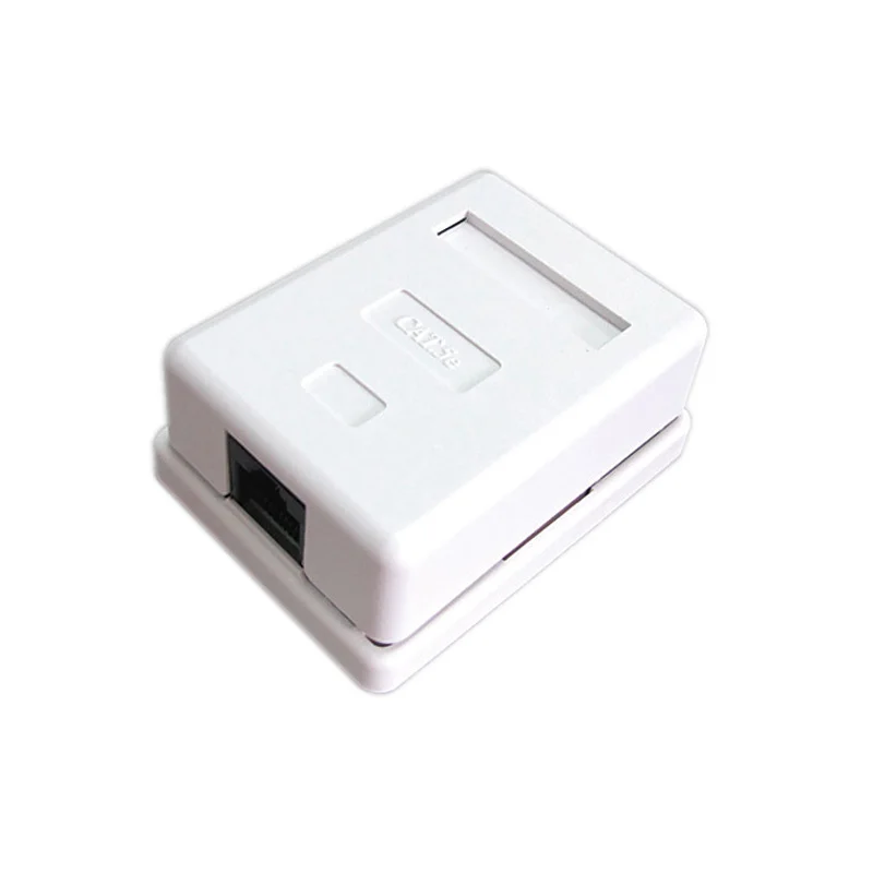 Кабельная коробка RJ45 CAT5e сетевой соединитель с одним портом настольная кабель