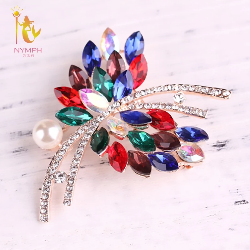NYMPH жемчужная брошь бижутерия пресноводный жемчуг цветок большая бренд Ritzy