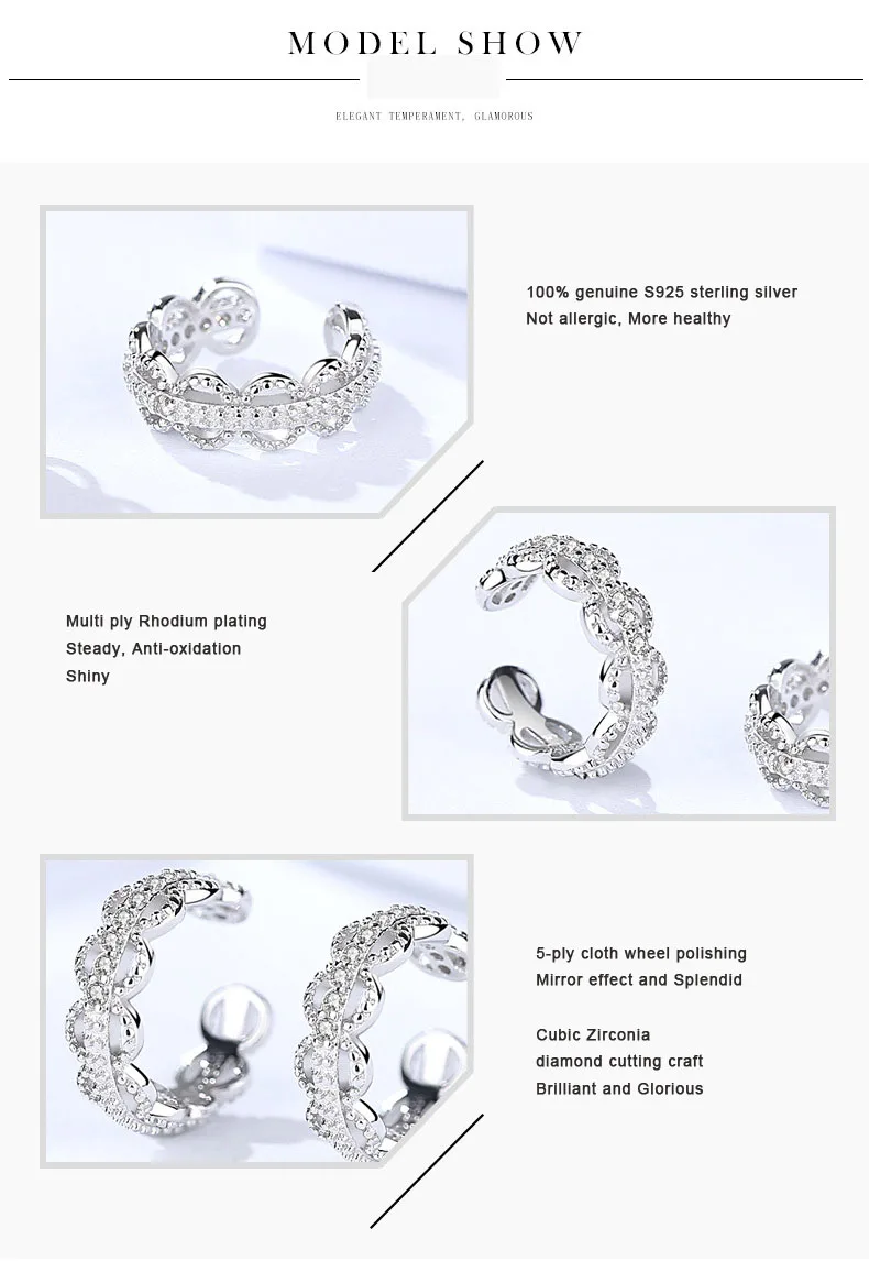 Модные круглые серьги клипсы с цветком серебро 925 пробы фианитония без проколов