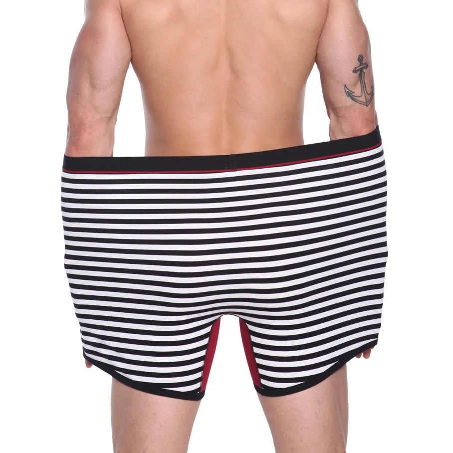 Трусы боксеры мужские в полоску 4 шт./лот|boxers shorts male|brand men boxer shortsmens |
