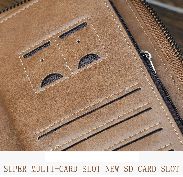 Baellerry 2018 New Style PU Leather Vintage Long Section Wallets For Men Male Clutch With Handle Strap | Багаж и сумки