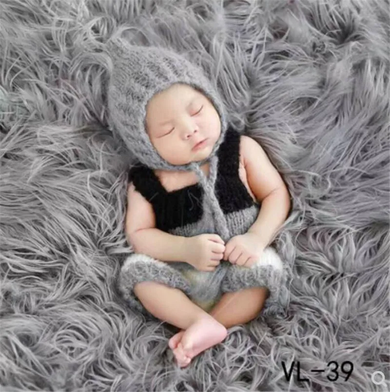 Ylsteed детский реквизит для фотосессии вязаный крючком Новорожденный Фотография костюм набор мультфильм животных новорожденных съемки наряды Новорожденные фото реквизит подарок