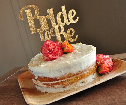 

Блестящий акриловый Топпер для свадебного торта, вечеринки невесты