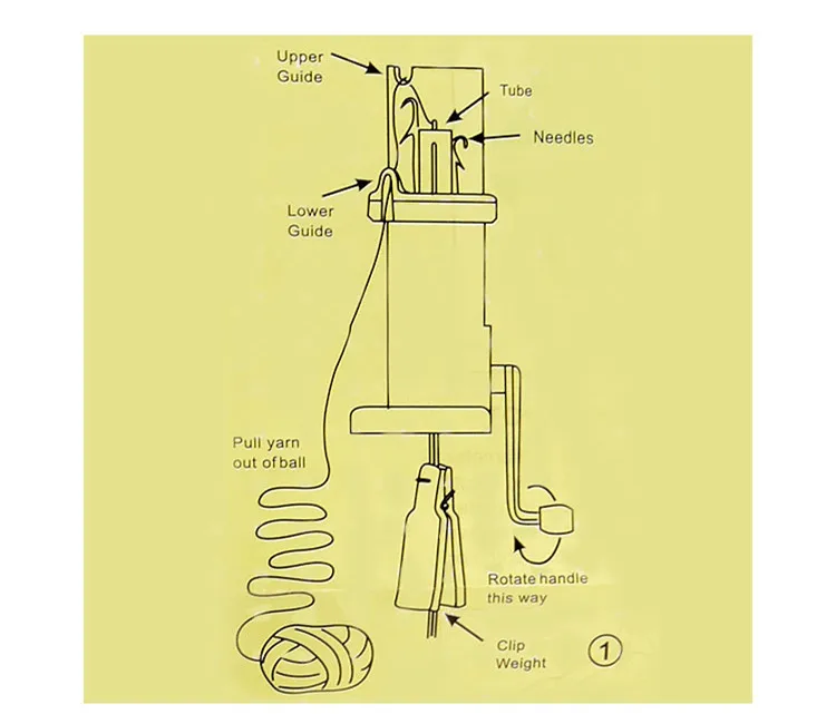 Ручной Вязание машина Пластик шпуля Knitter Wool Winder рукоделие DIY Инструменты для
