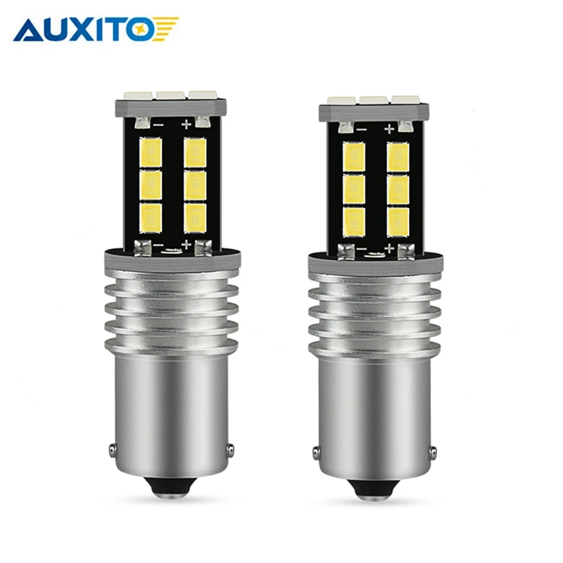 2X Canbus P21W 1156 BA15S Автомобильный светодиодный обратный светильник 15 SMD 2835 хвост лампа