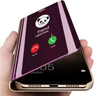 Умный зеркальный чехол для телефона xiaomi redmi note 7, чехол Note 7 pro, кожаный чехол-книжка с откидной крышкой для xiaomi redmi 7, чехлы, оболочка