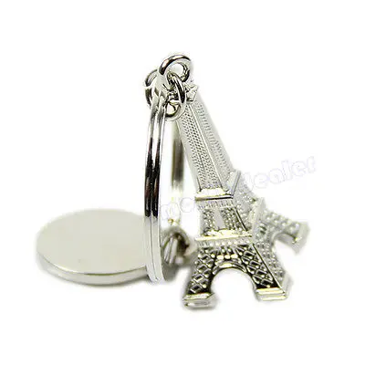 

5pcs/lot Fashion Romantic Tower Pendant Key Chain Keyring Keychain Keyfob Gift