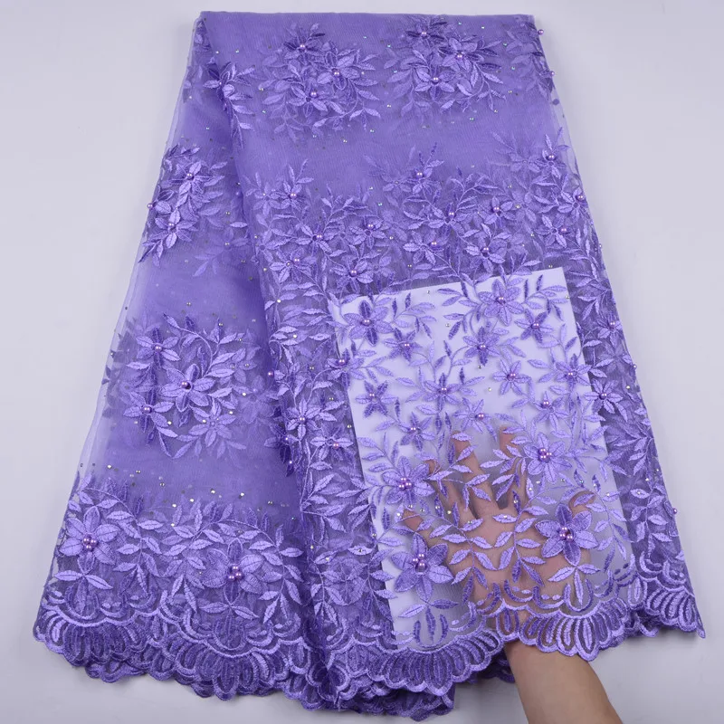 2018 новые стили африканская французская чистая кружевная ткань с камнями вышивка