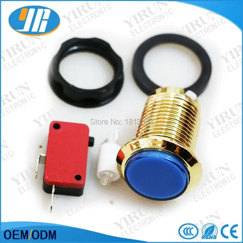 DIY дёамма Аркады набор для ПК PS3 USB 2 игрока MAME Интерфейс к jamma яркий/HAPP стиль