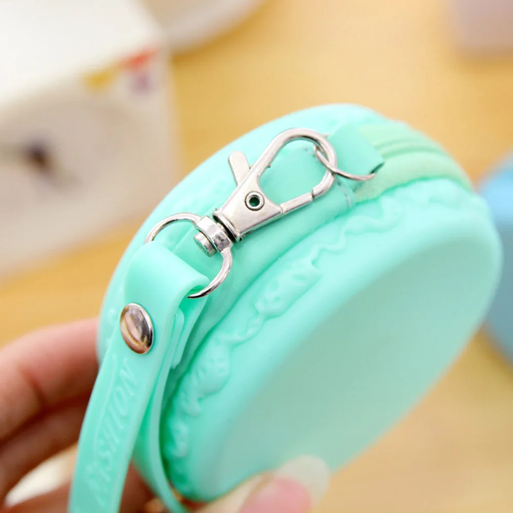 Чехол для хранения наушников с разноцветными макарунами переносная сумка