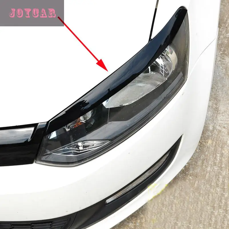 Для 14-15 VW NEW POLO накладка на веки для фар и бровей наклейки автомобильные