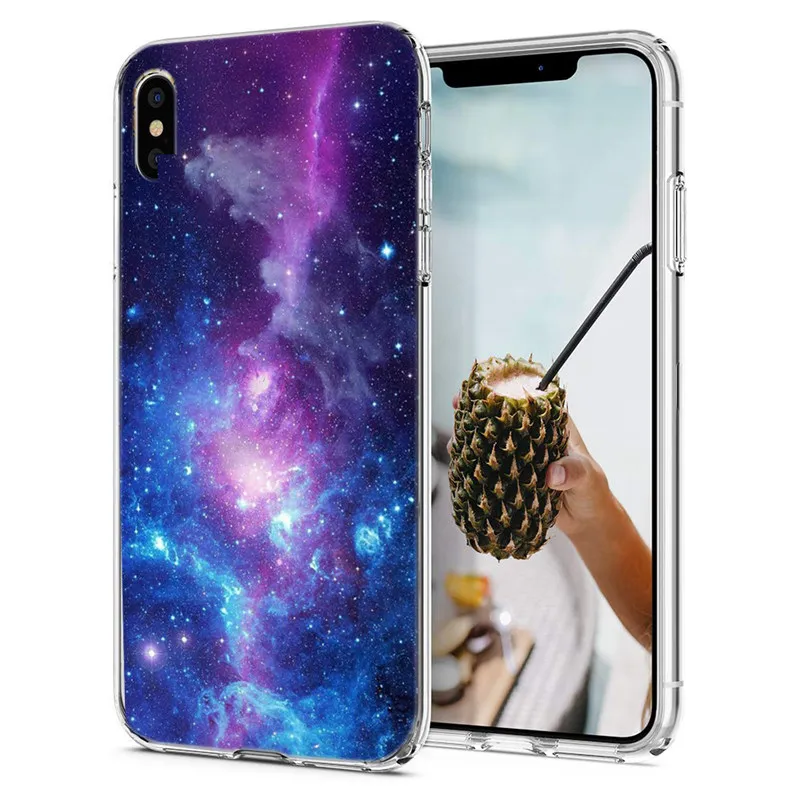 Soft Silicone For iPhone X XS XR Case Cover Painted iPhone6 7 8 plus Max Phone Back Protective M131 |