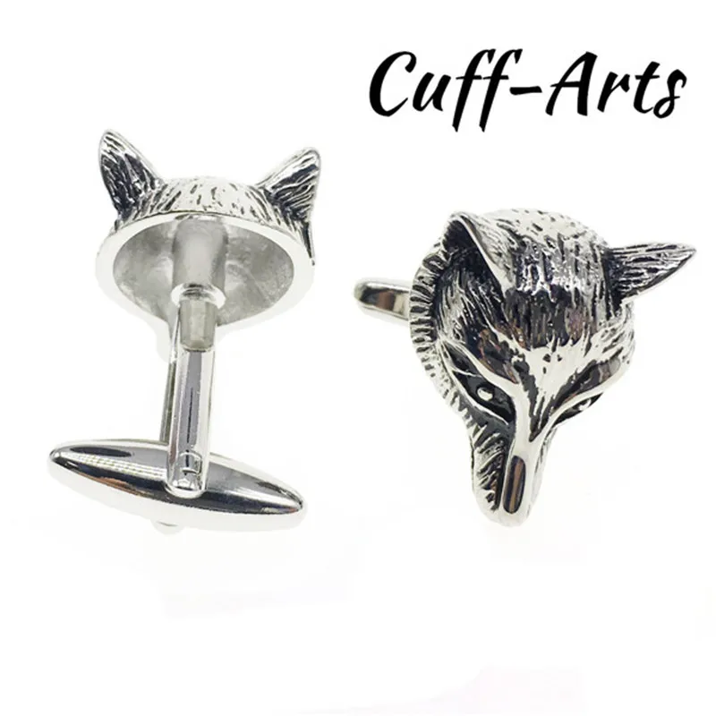 Cuffarts Mens Cufflinks For Men Head of Fox Cuff Links Jewelry Luxury High Quality C10060 | Украшения и аксессуары
