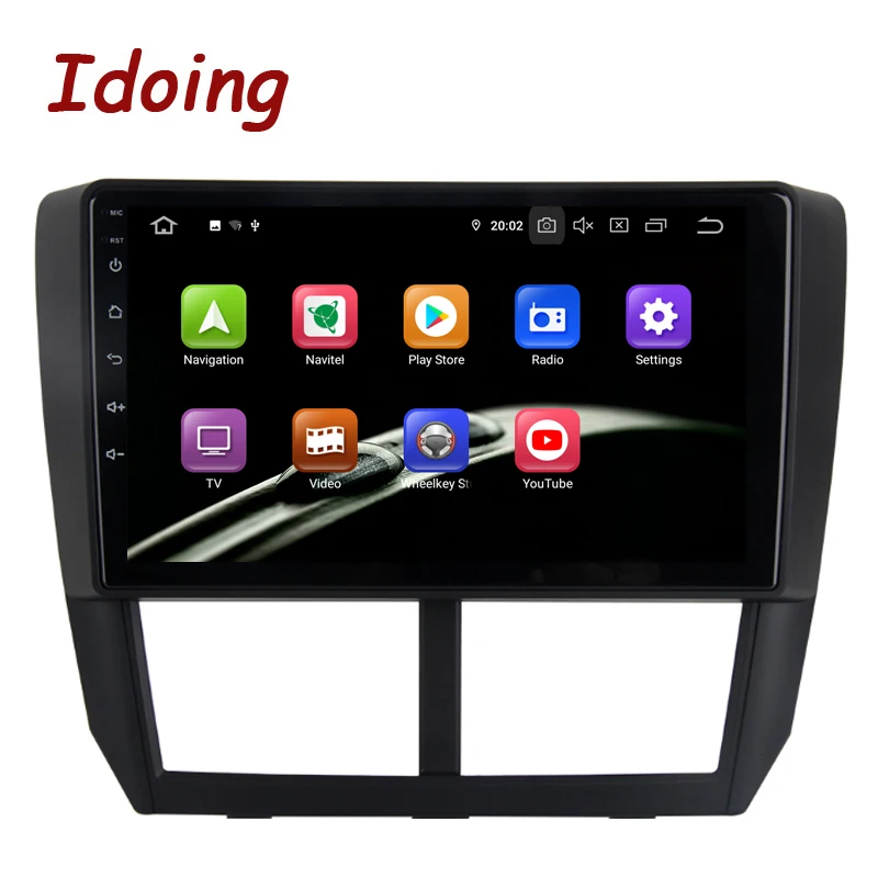 Idoing " Автомобильный Android9.0 Радио мультимедийный плеер для Subaru Forester 2008-2012 PX5 4G+ 64G 8 Core gps навигация 2.5D ips TDA 7850