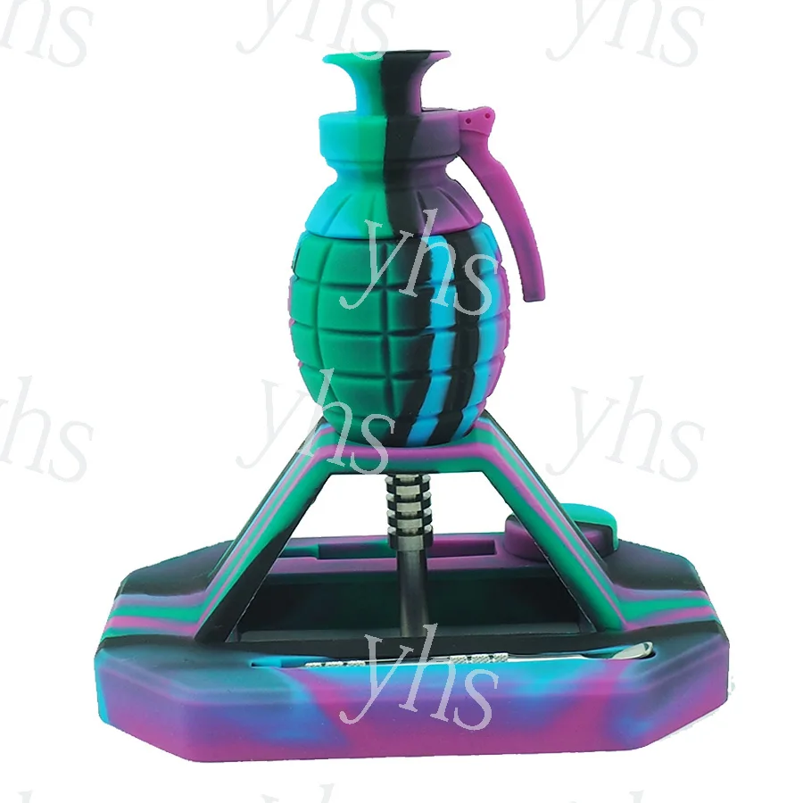 Многоцветный силиконовый набор с титановыми гранатами для ногтей табачная