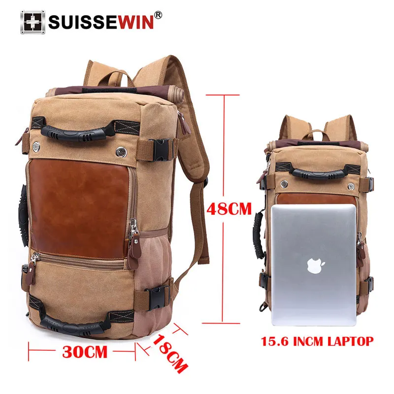 Новинка 2019 брендовый модный мужской тканевый рюкзак для ноутбука Большой