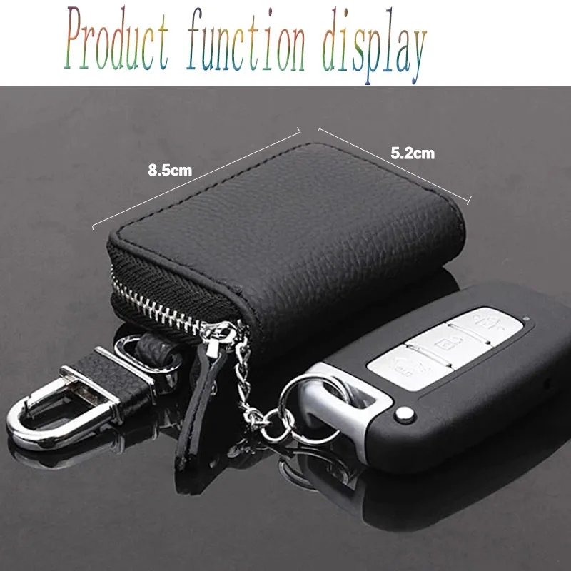 JXSLTC чехол для автомобильных ключей из натуральной кожи мужской кошелек