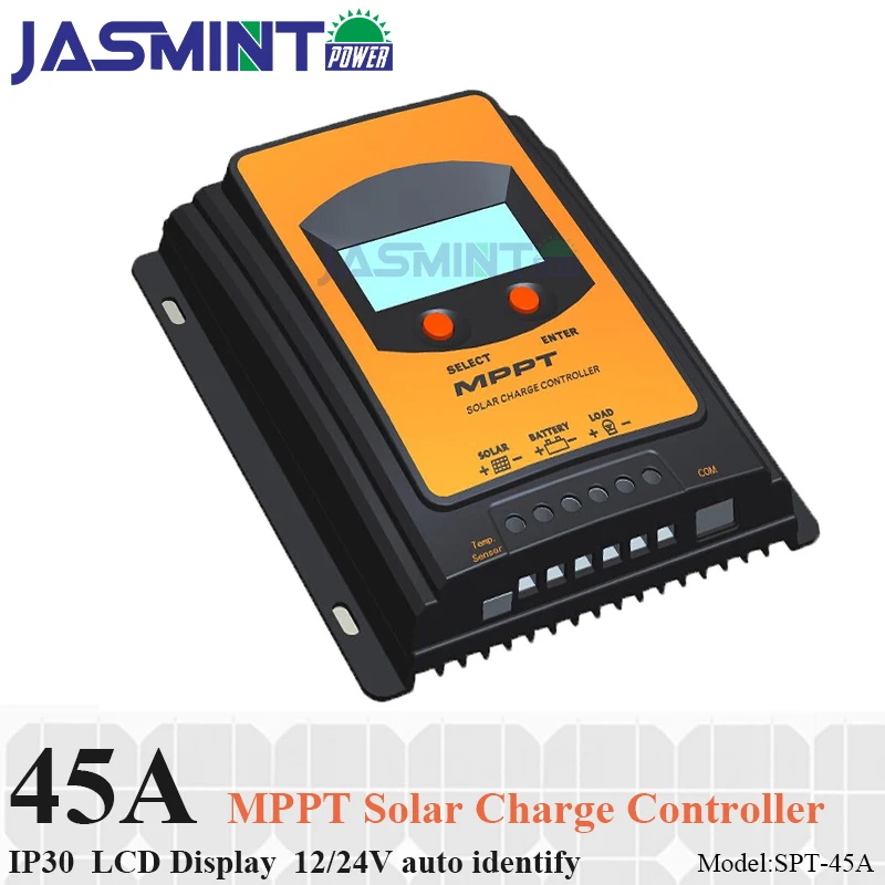 45A LCD Solar Charge controller 12V 24V auto switch display MPPT charge mppt 30 solar | Обустройство дома