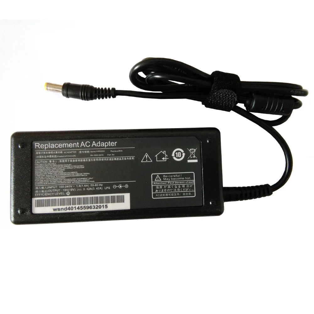 19V 3.42A 5 5x1 7 мм 65 Вт AC адаптер ноутбука Зарядное устройство для Acer Aspire 5315 5735 5920 5535 5738