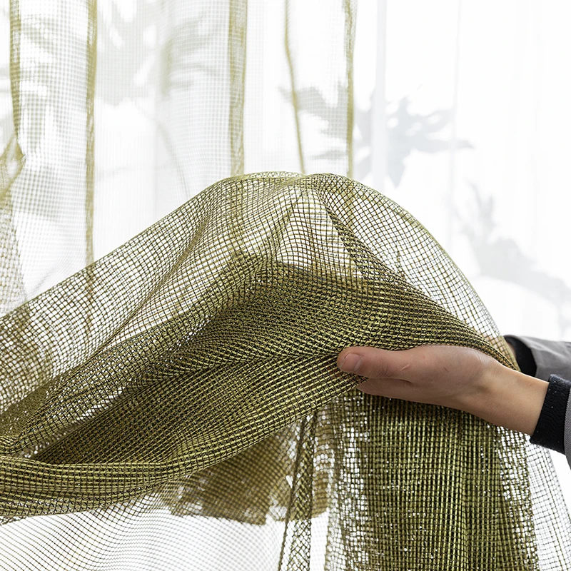 CITYINCITY домашний декор тюлевые шторы в клетку для гостиной однотонные тюли спальни