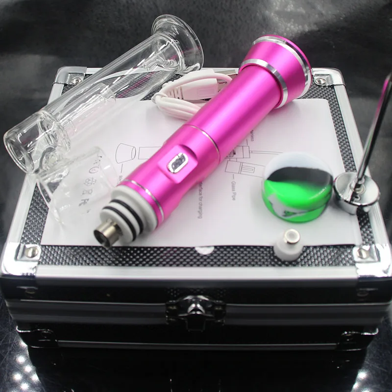 Комплекты enail портативная G9 Вощеная ручка Henail Plus Dab Rig с кварцевым титановым