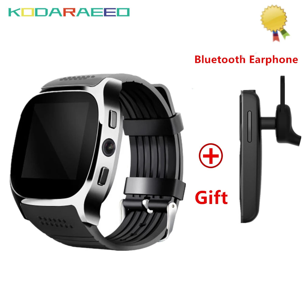 T8 Bluetooth Smart часы с камерой Facebook Whatsapp поддержка SIM карты памяти вызова Smartwatch для Android