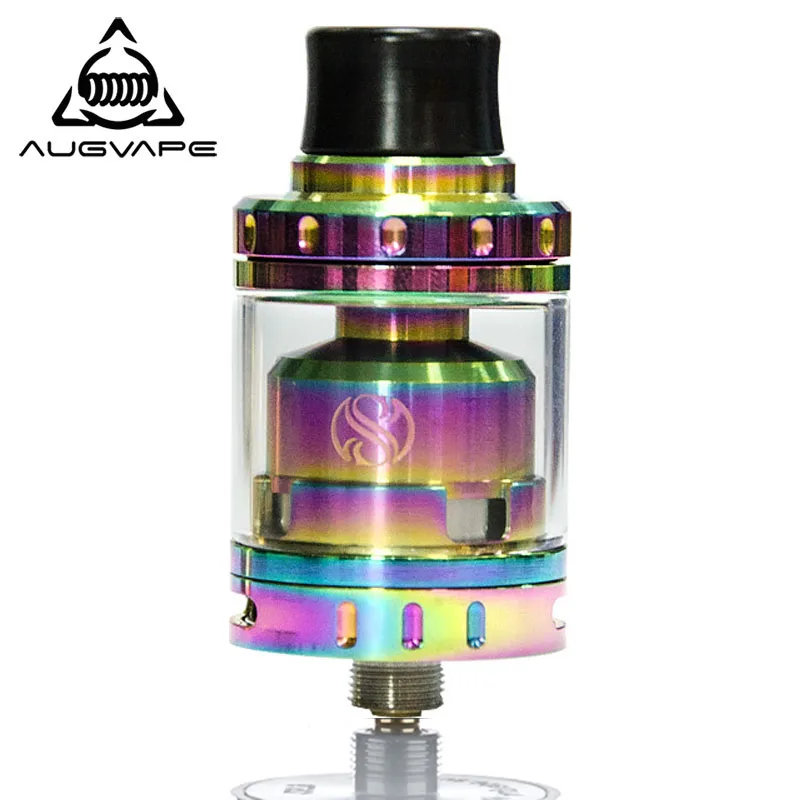 Атомайзер Augvape Merlin Mini RTA Радужный испаритель Vape с односторонним 2 пост скоростным